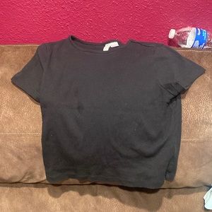 Black crop top